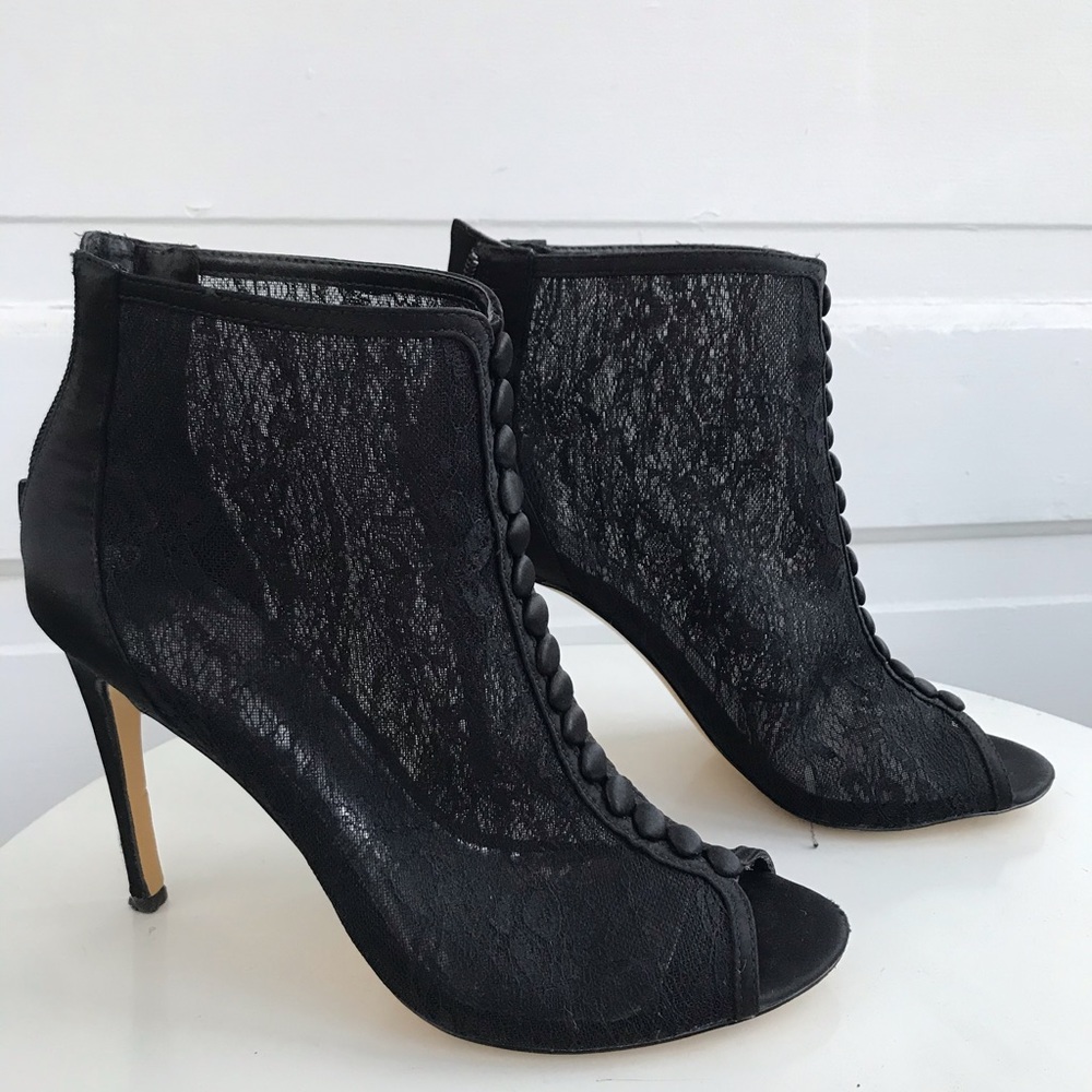 Black Lace Booties